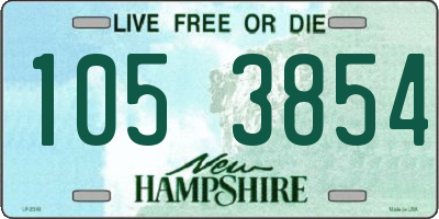 NH license plate 1053854