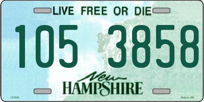 NH license plate 1053858