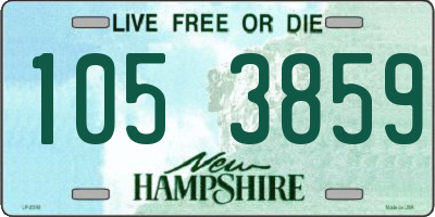 NH license plate 1053859