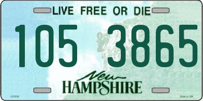 NH license plate 1053865