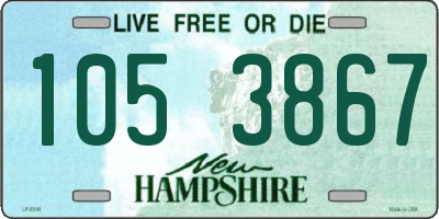 NH license plate 1053867