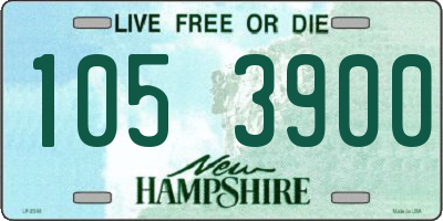 NH license plate 1053900
