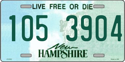 NH license plate 1053904