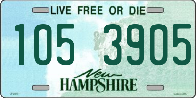 NH license plate 1053905