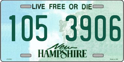 NH license plate 1053906