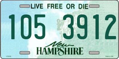 NH license plate 1053912