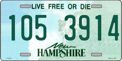 NH license plate 1053914