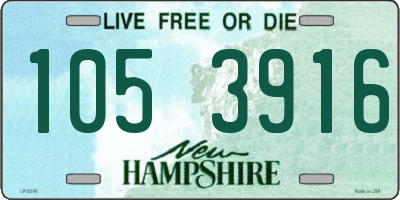 NH license plate 1053916