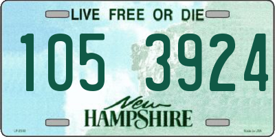 NH license plate 1053924