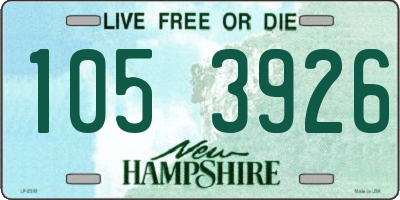 NH license plate 1053926