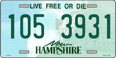 NH license plate 1053931