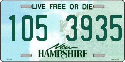 NH license plate 1053935