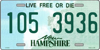 NH license plate 1053936