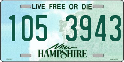 NH license plate 1053943