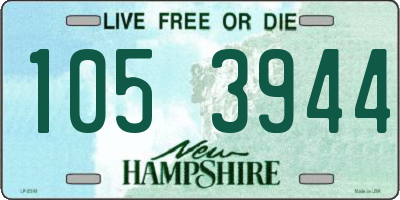 NH license plate 1053944
