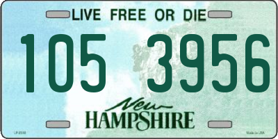NH license plate 1053956