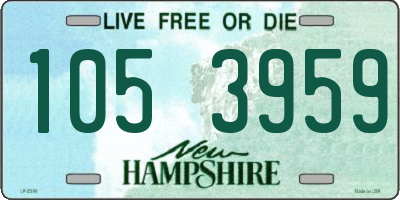 NH license plate 1053959