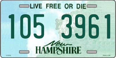NH license plate 1053961