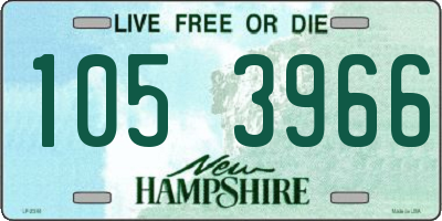 NH license plate 1053966