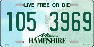NH license plate 1053969