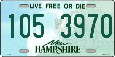 NH license plate 1053970