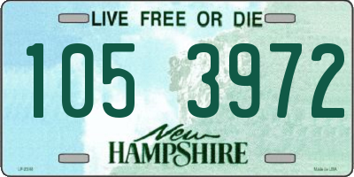 NH license plate 1053972