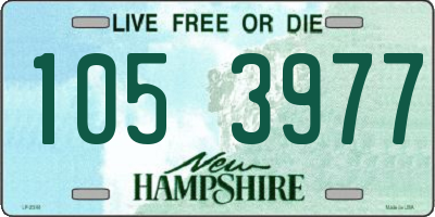 NH license plate 1053977