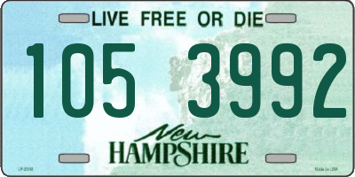 NH license plate 1053992