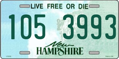 NH license plate 1053993