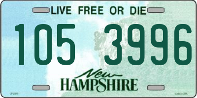 NH license plate 1053996
