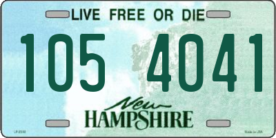 NH license plate 1054041