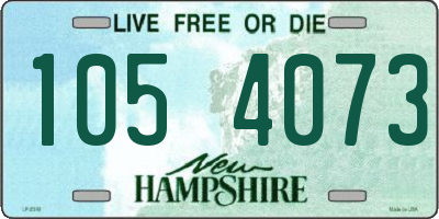 NH license plate 1054073
