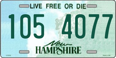 NH license plate 1054077