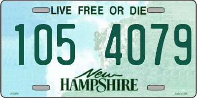 NH license plate 1054079