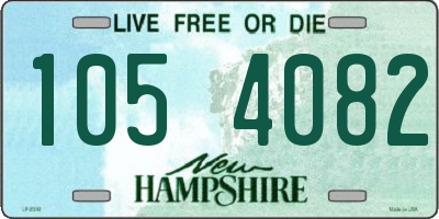 NH license plate 1054082