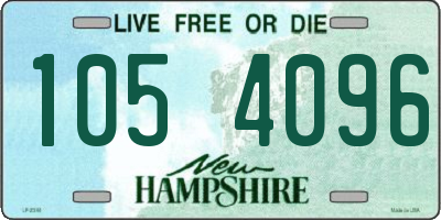 NH license plate 1054096