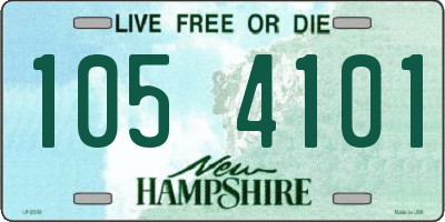 NH license plate 1054101