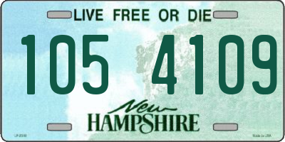 NH license plate 1054109
