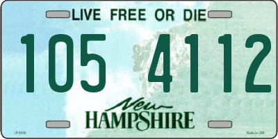 NH license plate 1054112