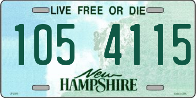 NH license plate 1054115