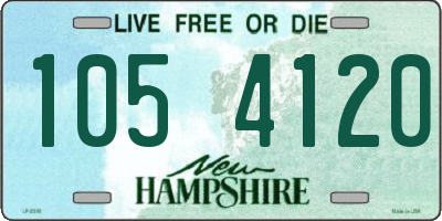 NH license plate 1054120