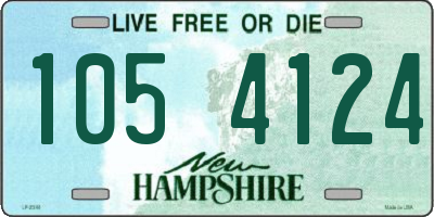 NH license plate 1054124