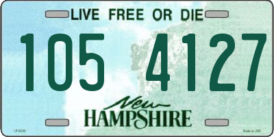 NH license plate 1054127