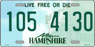 NH license plate 1054130