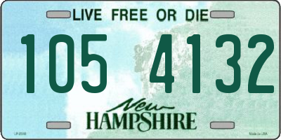 NH license plate 1054132