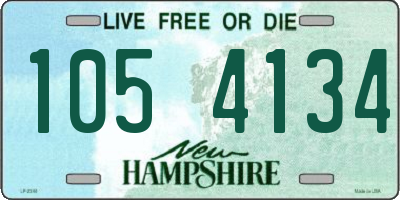 NH license plate 1054134