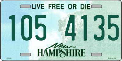 NH license plate 1054135
