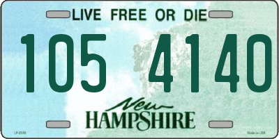 NH license plate 1054140