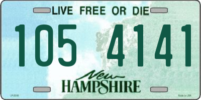 NH license plate 1054141