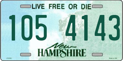 NH license plate 1054143